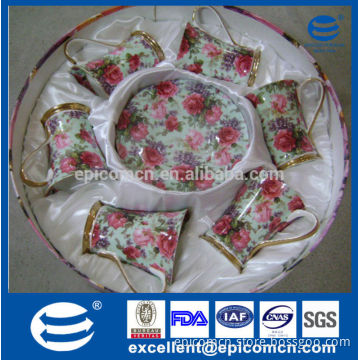 stock promotion luxury Russian gift tea set for six people
